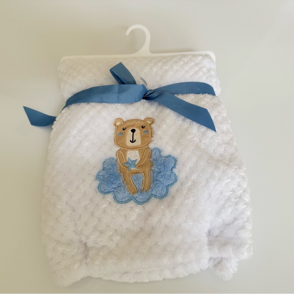 New White Baby Blanket